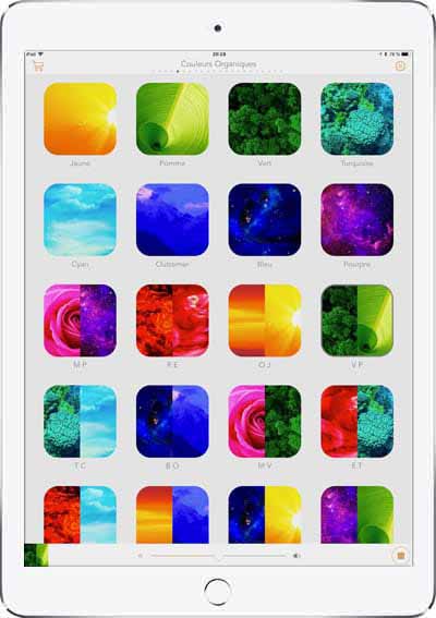 Lumencure color-institute app iOS chromothérapie couleurs organiques